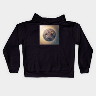 Paris micro planet Kids Hoodie